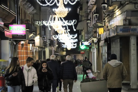 Calle Empedrada en Navidad