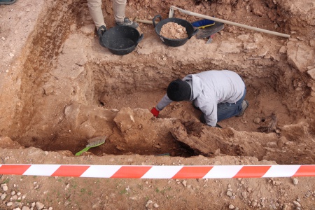 Trabajos realizados en fosas comunes del cementerio de Manzanares