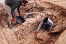 Trabajos a cargo del equipo de arqueólogas y antropólogas