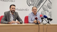 Jesús Romero y Rafael García durante la presentación de los actos