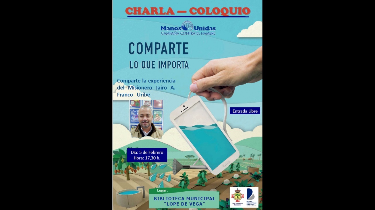 Cartel anunciador de la charla-coloquio