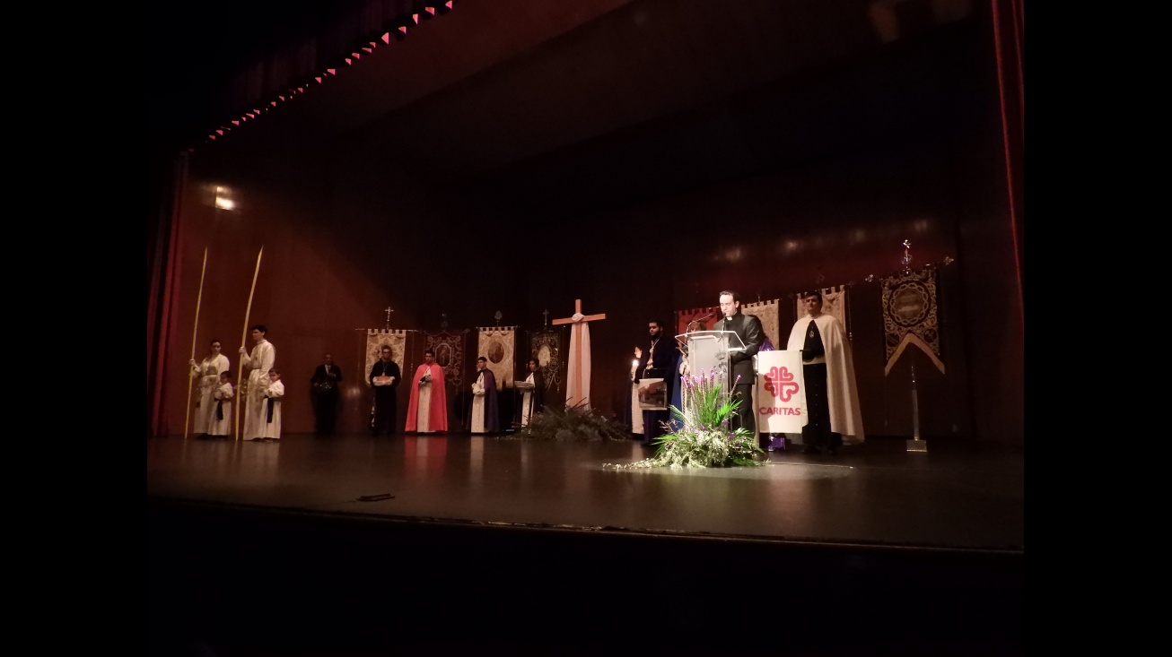 Momento durante el pregón de Semana Santa