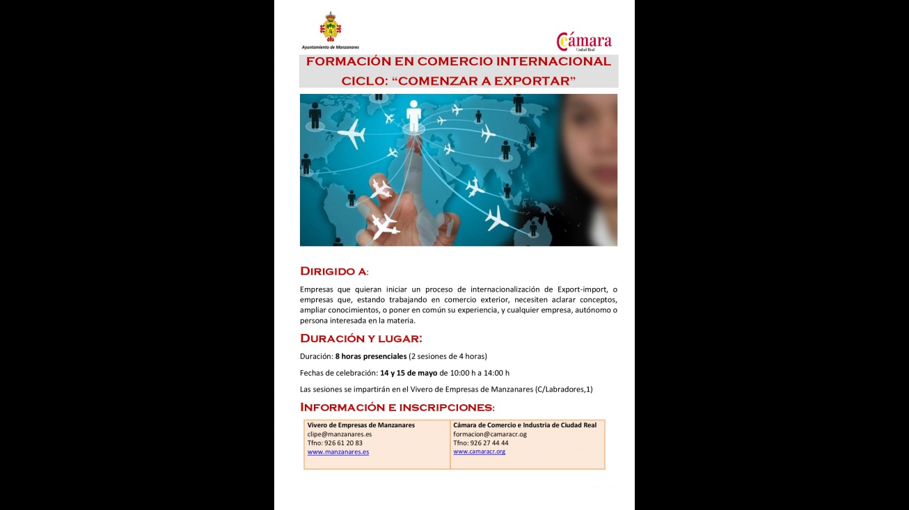 Anuncio curso comercio exterior