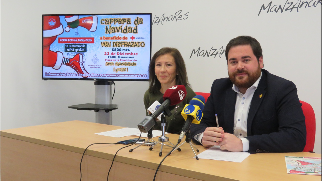 Presentación de la Carrera de Navidad de Manzanares a beneficio de Cruz Roja