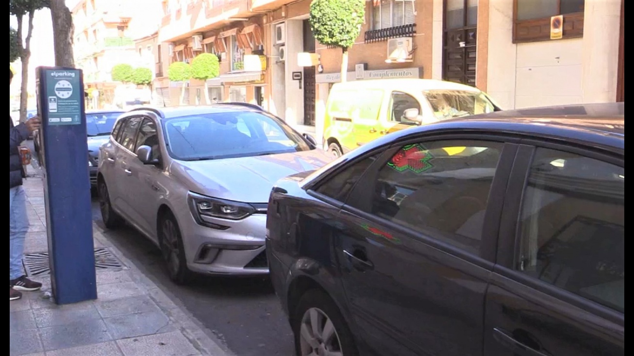 Zona de estacionamiento regulado en la calle Jesús del Perdón