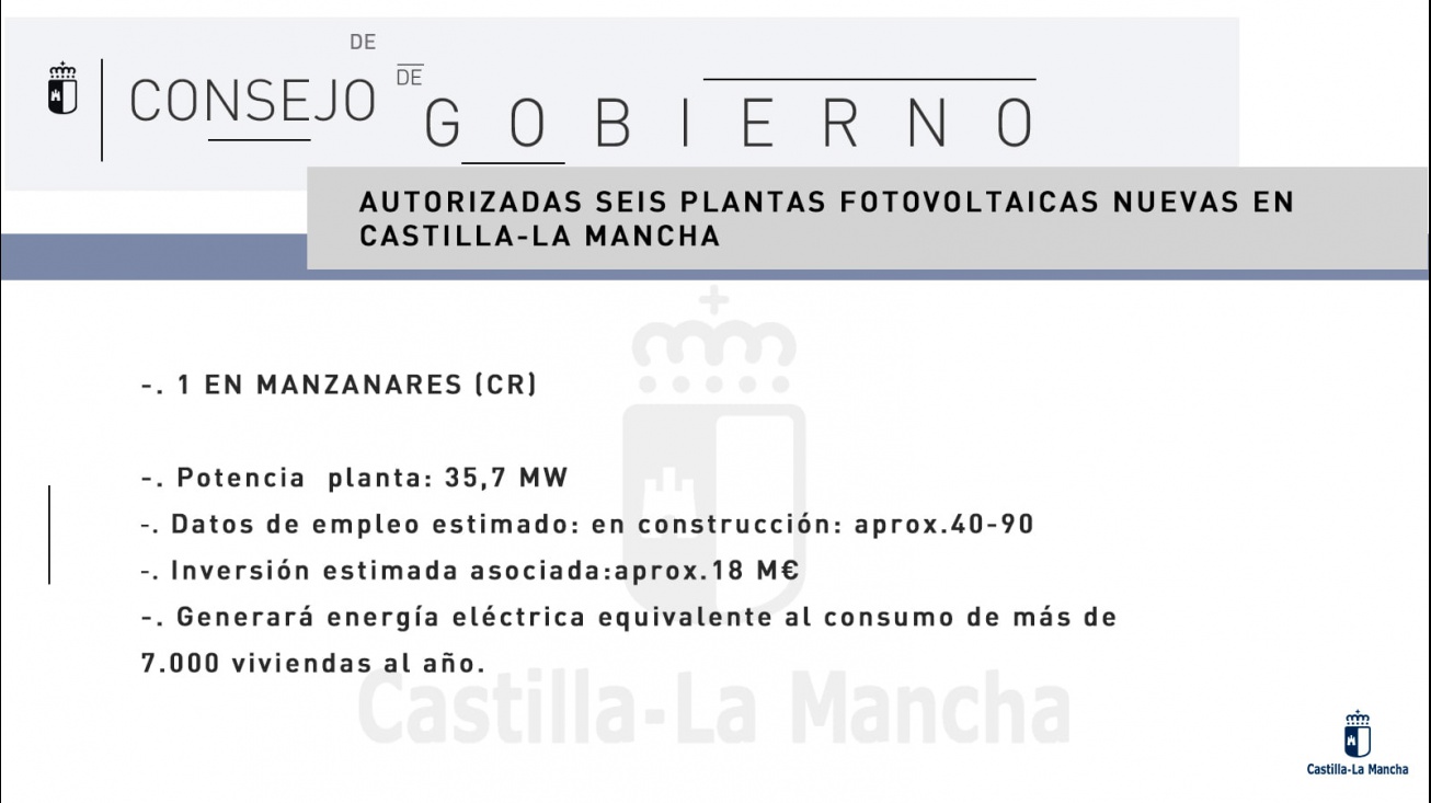 Anuncio del acuerdo del Consejo de Gobierno