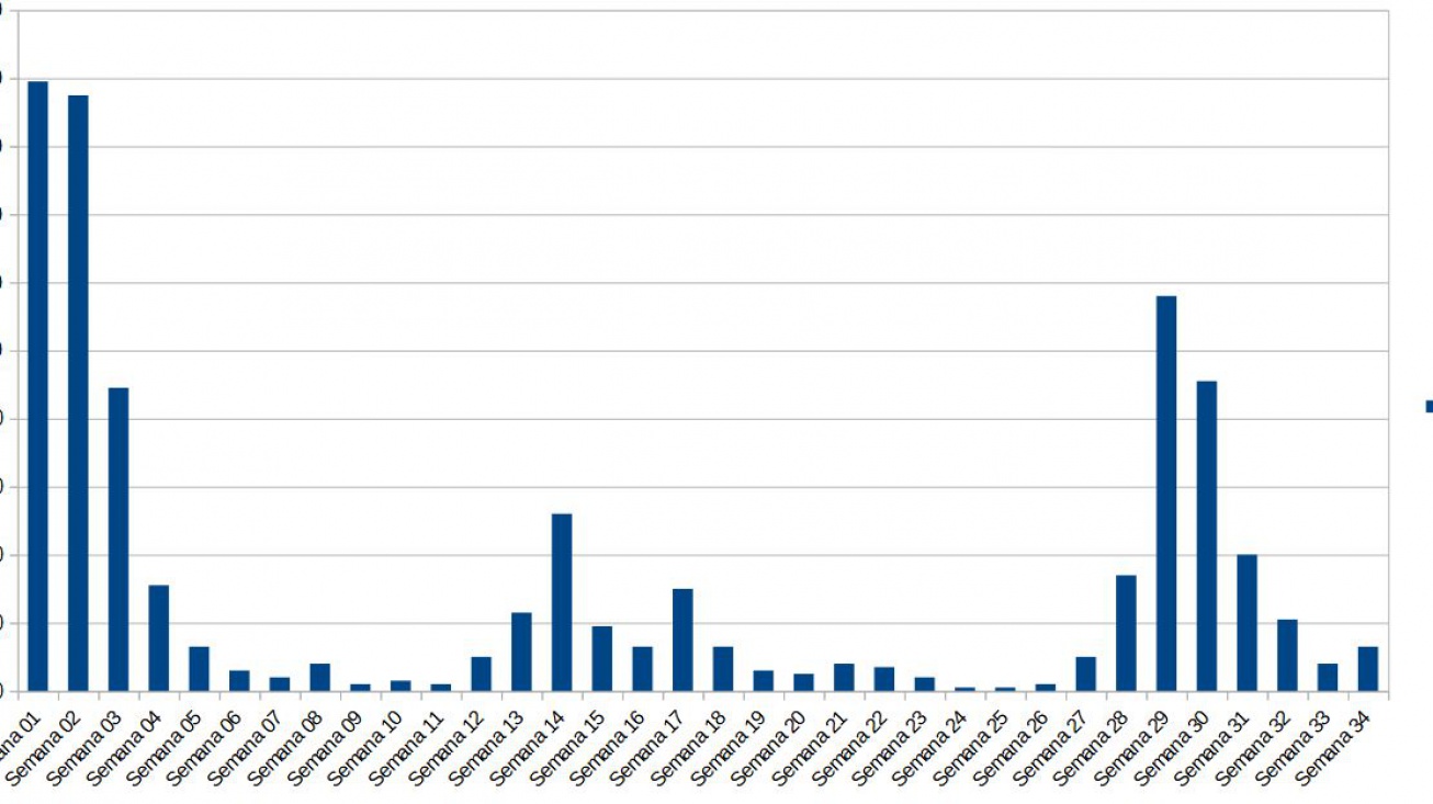 Evolución covid semana 34