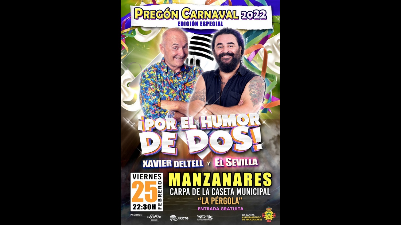 Cartel del pregón inaugural del Carnaval 2022