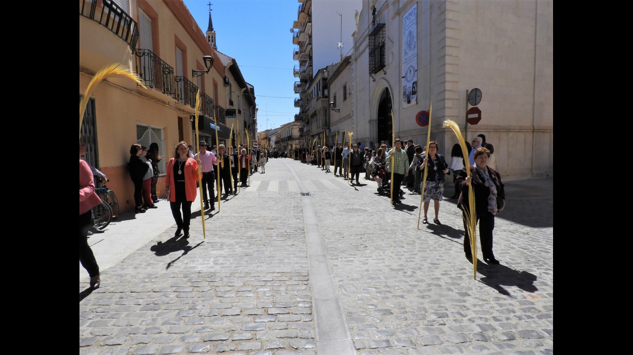 Procesión de las Palmas en el Domingo de Ramos de 2017