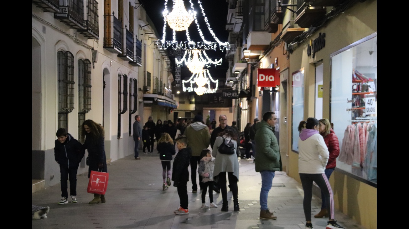 Ambiente de compras durante la pasada campaña navideña