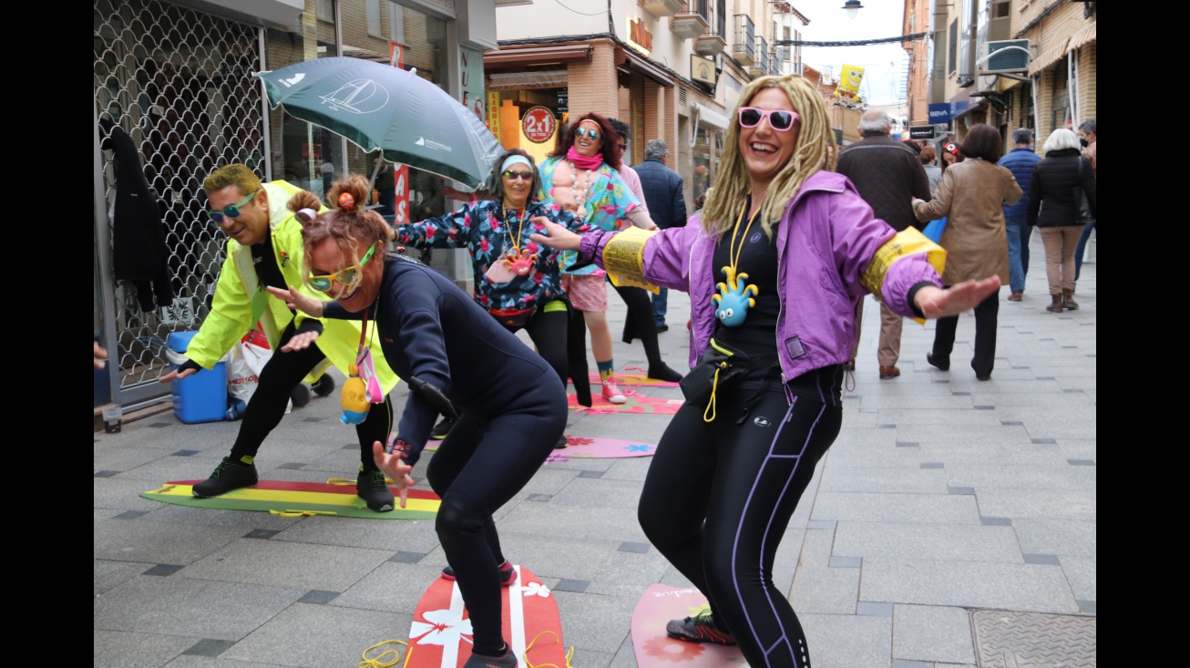 Participantes en el concurso de máscaras del sábado de carnaval en 2022