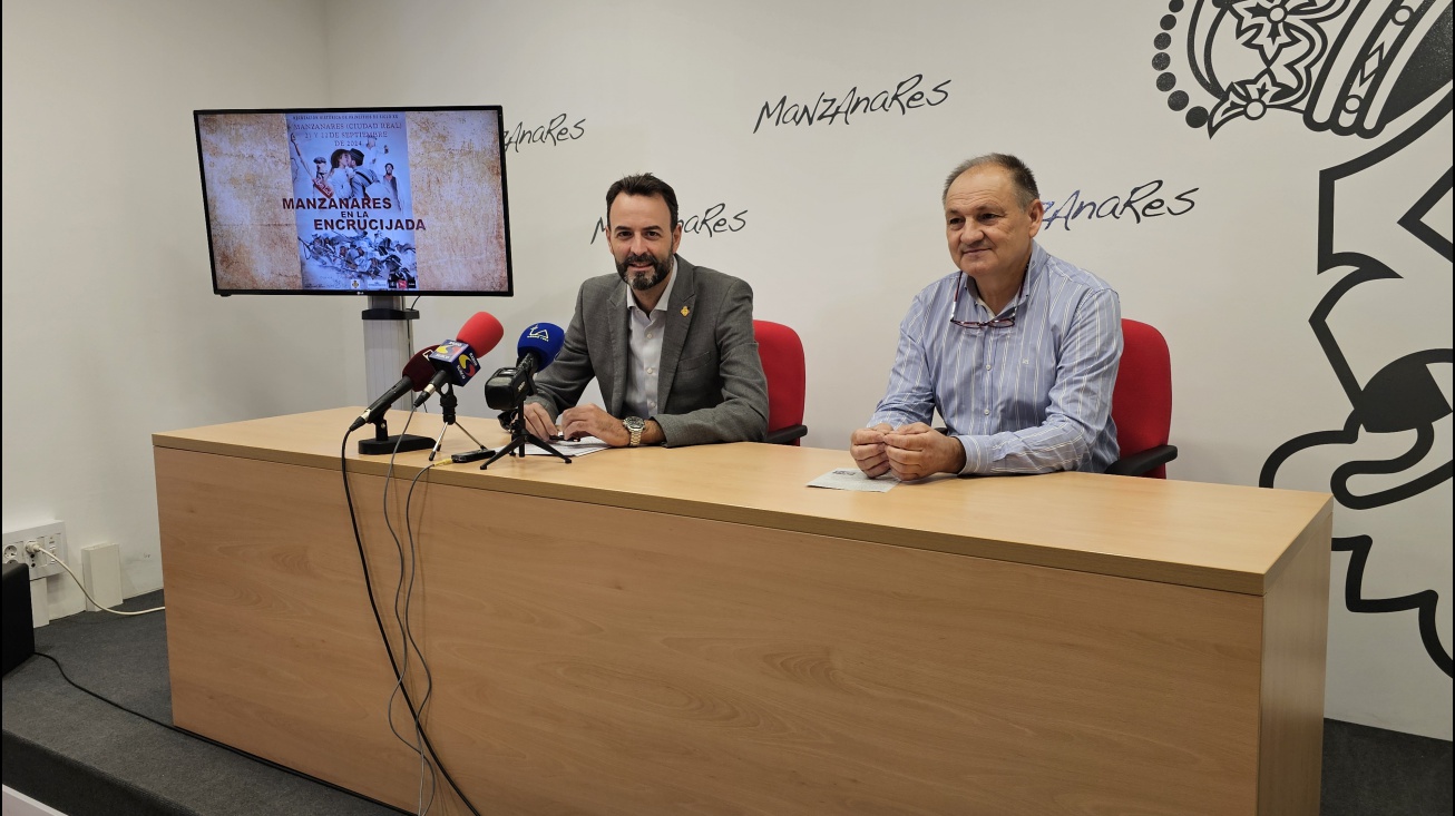 Jesús Romero y Rafael García durante la presentación de los actos